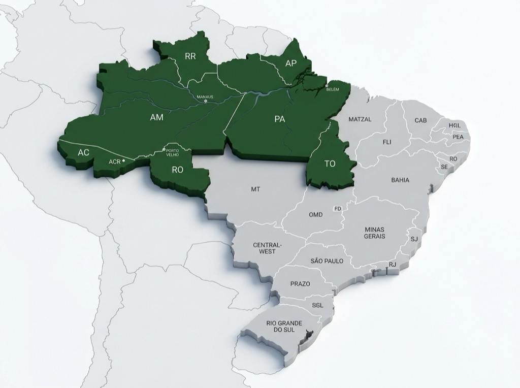 Map of our operating region in Northern Brazil